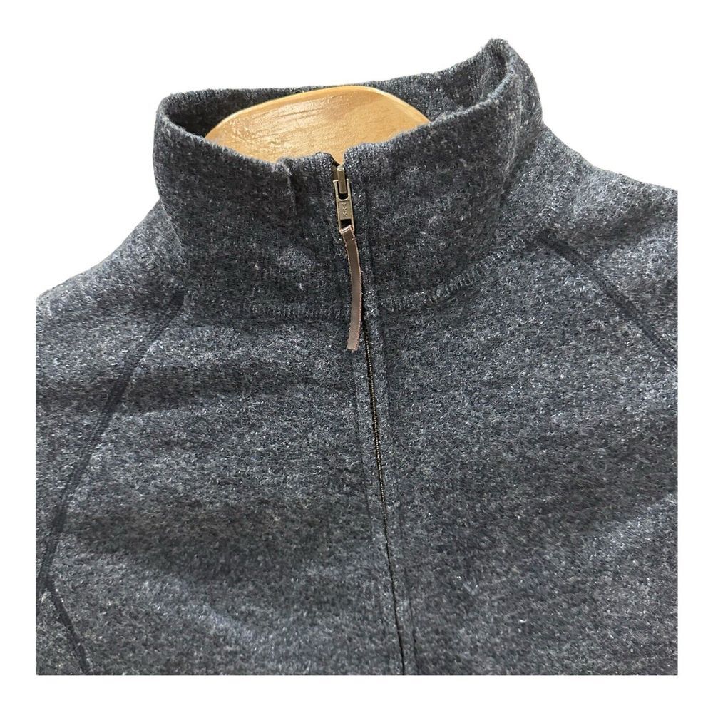 Poetry Women's 14 Gray 100% Wool Zip Up‎ Cropped Sweater Jacket